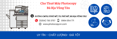 Dịch vụ thuê máy photocopy bà rịa vũng tàu